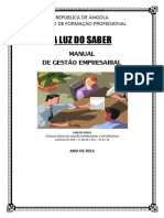 Gestão empresarial manual do Centro de Formação Profissional A Luz do Saber