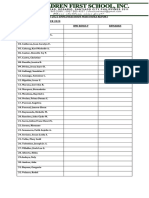 Sy 2020-2021 Employees Body Mass Index Report Month Taken: September 2020 Names Bmi Result Remarks