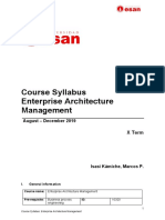 Enterprise Architecture Management (Silabo 2019-2)