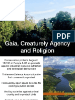 Gaia Creaturely Agency and Religion