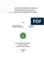 Sistem Enkripsi Dan Dekripsi Pada Teks Dan Data Pribadi Menggunakan Metode Kriptografi Advence Encryption Standard