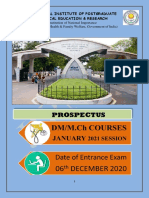 DM MCH Prospectus January 2021 Session - 0 PDF