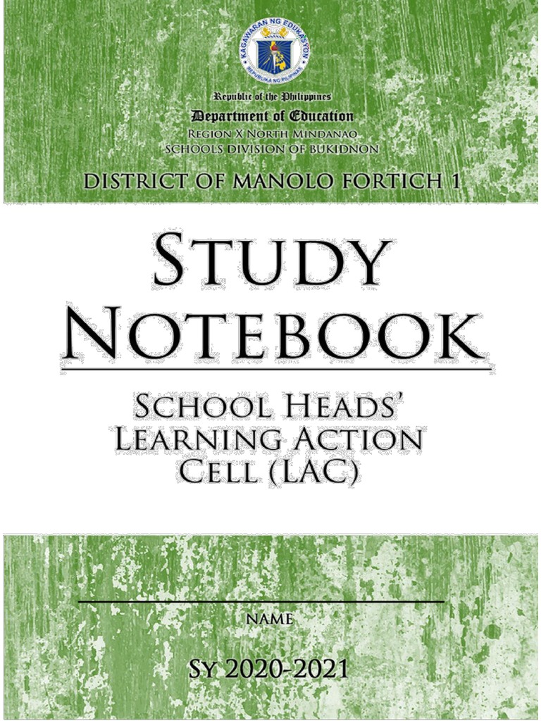 LAC Notebook for School Heads | PDF | Facilitator | Evaluation