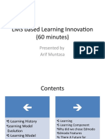 LMS Based Learning Innovation (60 Minutes) : Presented by Arif Muntasa