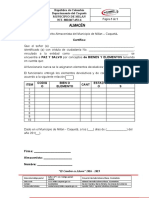 F-08 Paz y Salvo Bienes y Elementos A Funcionarios