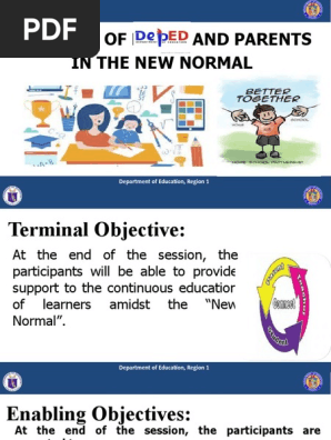 04 Role Of Parents Or Guardians In Education In The New Normal | Pdf |  Teachers | Educational Technology