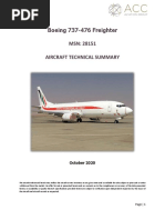 EIAC B737-437 Freighter Specs Sheet PDF