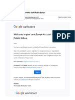 Welcome To Your New Google Account For Delhi Public School