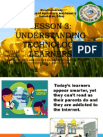 Lesson 3: Understanding Technology Learners: Bicol University College of Agriculture and Forestry Guinobatan, Albay