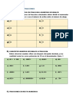 Convertir Fracciones A Decimales Segundo Grado