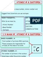 1.3 Mass Number, Atomic Number & Isotopes - TE