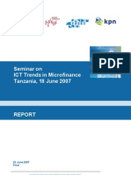 Seminar On ICT Trends in Microfinance Tanzania, 18 June 2007