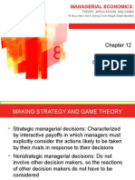 Game Theory: Managerial Economics