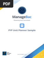 Sample PYP Unit Planner PDF