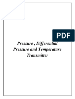 Pressure, Differential Pressure and Temperature Transmitter