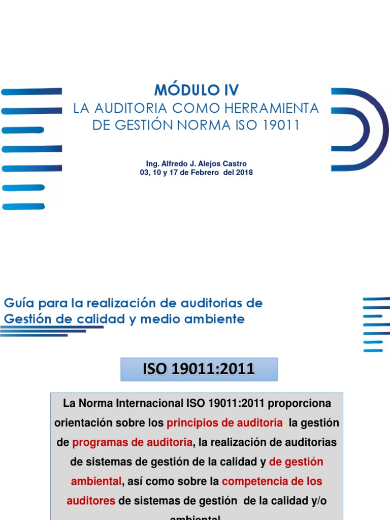Clase 4. Curso Iso 14001 Auditoria PDF | PDF | Auditoría | Contralor