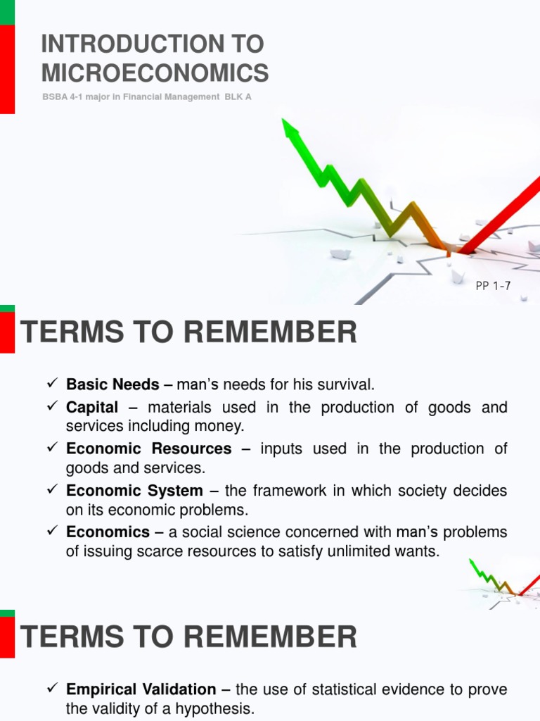 Introduction to Microeconomics Concepts | PDF | Microeconomics | Economics