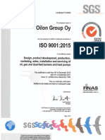 Oilon Group ISO 9001 EN