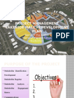 Project Management Lakeside Mall Redevelopment Plan: Name of The Author Name of The Institution 4/28/2020