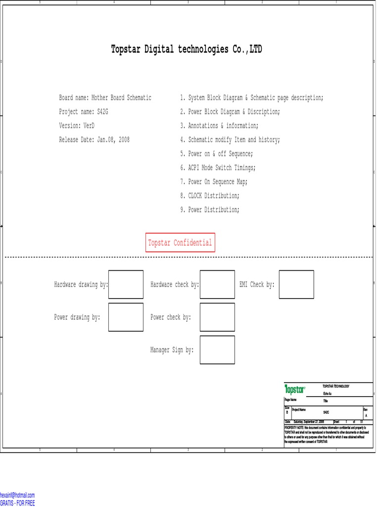 Topstar S42c Rev A Pdf Computer Engineering Computer Networking