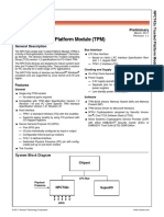 NPCT42x Trusted Platform Module (TPM) : General Description