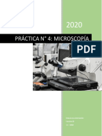 Microscopía óptica de células y bacterias