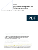 (Commentary) India's Farming Crisis Is A Crisis of The Ecological Commons PDF
