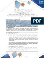 Guía de actividades y rúbrica de evaluación - Unidad 3 - Tarea 3 - Presentar informe con la solución de los problemas costeo de productos.pdf