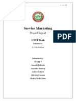 ICICI Bank Service Marketing Project Report