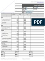 Inspection Checklist Earthworks: (Project Number) (Client Name) (Date) (Client Representative Name) (Contractor Name)