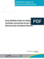 Early Mobility Guide For Reducing Ventilator-Associated Events in Mechanically Ventilated Patients