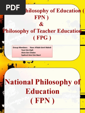FPK & FPG  PDF  Philosophy Of Education  Teacher Education