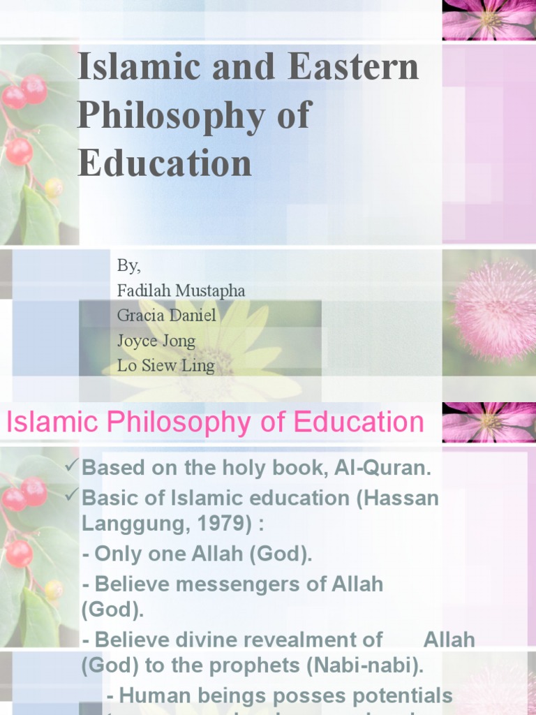 Islamic and Eastern Philosophy of Education | PDF | God In Islam ...