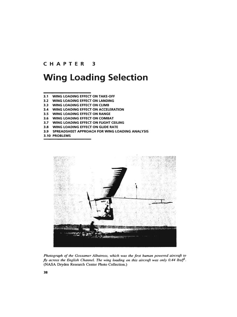 Wing Loading Impact on Aircraft Performance | PDF | Aircraft | Lift (Force)