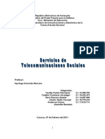 Trabajo de Servicios de Telecomunicaciones