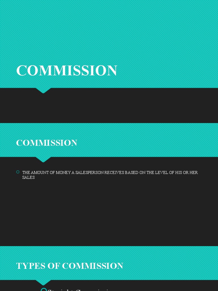 Sales Commission Structures | PDF | Career & Growth