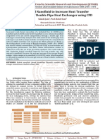 Use of Hybrid Nanofluid To Increase Heat Transfer Performance of Double Pipe Heat Exchanger Using CFD