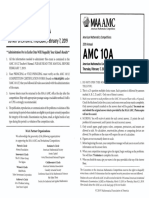 2019 AMC 10 A Problems PDF