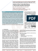 Implementation of Eye Controlled Mouse Cursor For Physically Disabled Individual