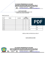 Daftar Hadir Rapat Kelulusan 2020