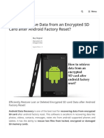 Recover Encrypted SD Card Data After Android Reset