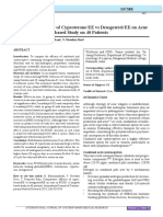 Comparative Efficacy of Cyproterone/EE Vs Desogestrel/EE On Acne in PCOD: A Hospital Based Study On 40 Patients