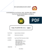 Informe PLASTICOS A S.A. – Qplast
