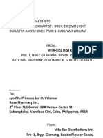 TO: Purchasing Department Lot 6 Blk. 4, Hologram ST., Brgy. Diezmo Light Industry and Science Park 1. Cabuyao Laguna