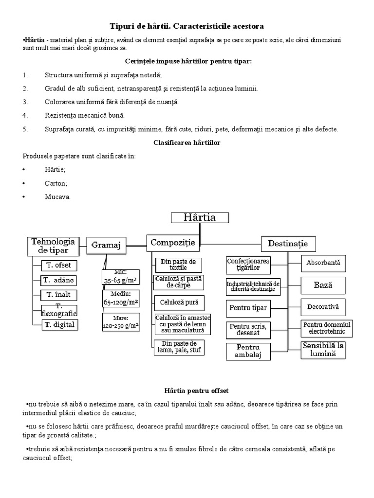 Tipuri de Hartie | PDF