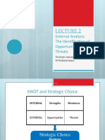 Lec 2 - External Analysis Identification of Opportunities