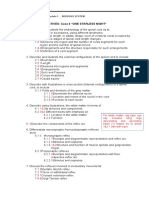 Specific Objectives: Case 4 "One Starless Night": Level 1 Block Iii Module 1 - Nervous System