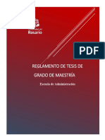 Reglamento de Tesis de Maestria PDF