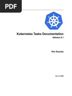 Kubernetes Tasks Documentation: Release 0.1