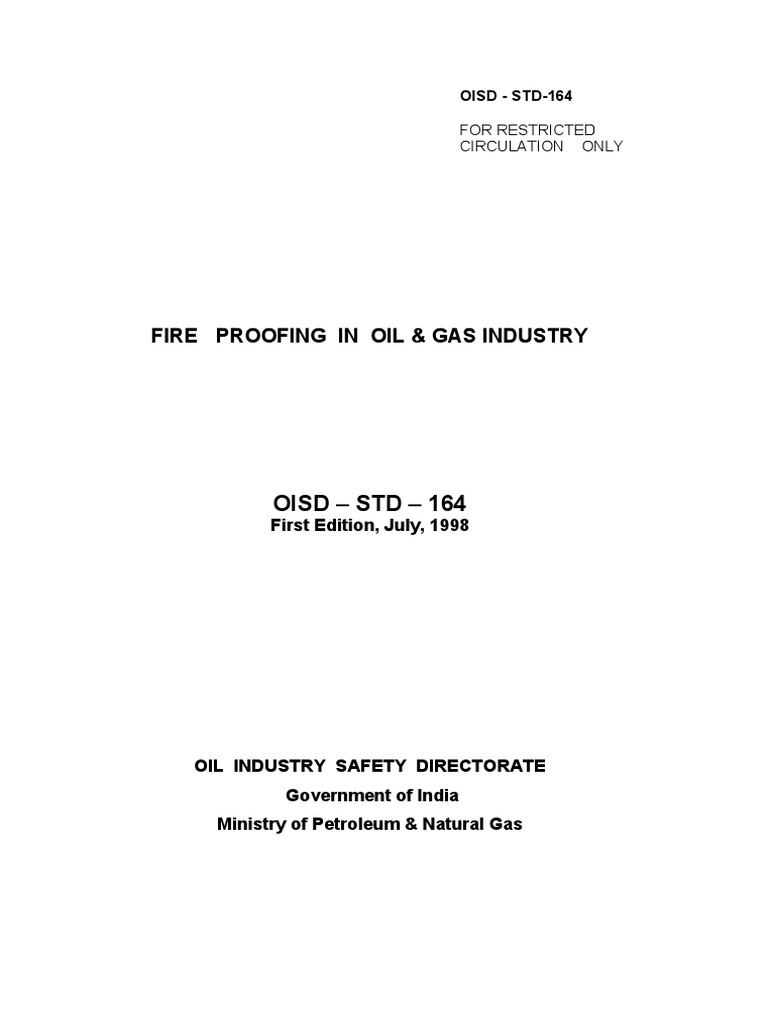 Fire Proofing Standards for Oil & Gas | PDF | Fires | Combustion